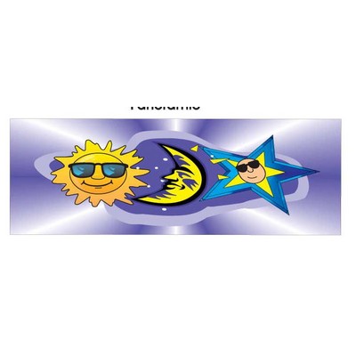 Sun And Moon Panoramic Badge w/ Bar Pin