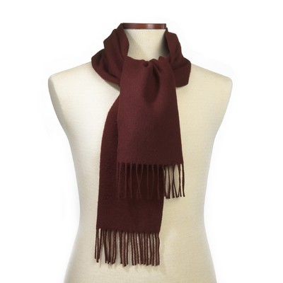 CLOSEOUT - Maroon Acrylic Scarf