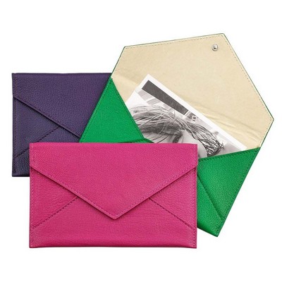 Medium Envelope w/Goatskin Leather
