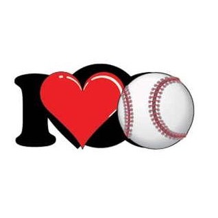 I Love Baseball Mighty Mini Magnet