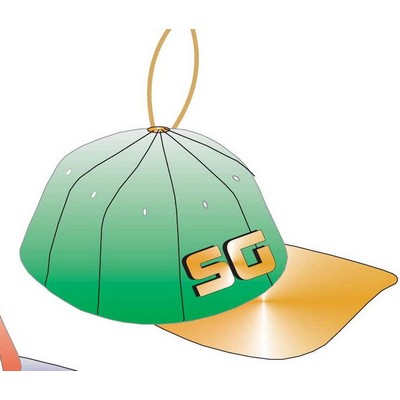 Baseball Cap Ornament w/ Black Back (12 Square Inch)
