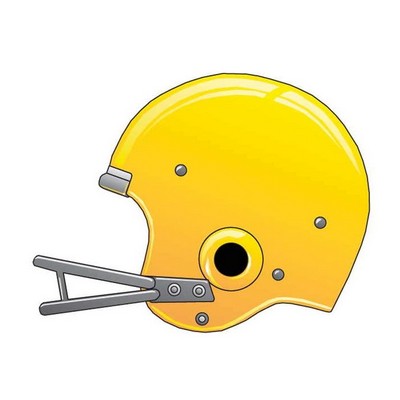Football Helmet Acrylic Coaster w/Felt Back