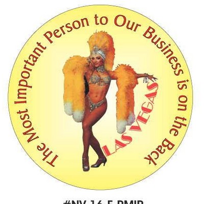 Showgirl in Yellow Photo Hand Mirror (2½" Diameter)