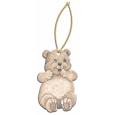 Bear Cub Ornament w/ Clear Mirrored Back (6 Square Inch)