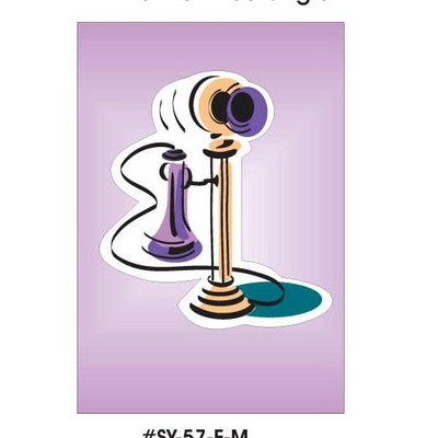 Antique Phone Rectangle Metal Photo Magnet (2"x3")