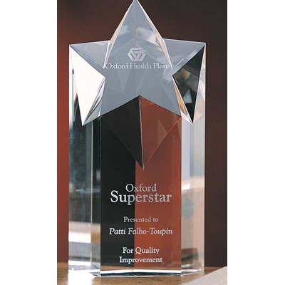 Megastar Optic Crystal Award (4"x 8")