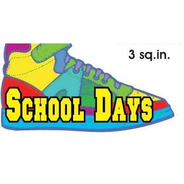 School Days Shoe Executive Magnet w/ Full Magnetic Back (3")