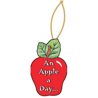 Apple w/ Slogan Executive Magnet w/ Full Magnetic Back (12 Square Inch)