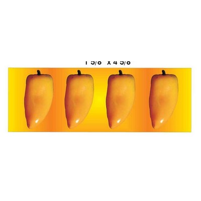 Yellow Chili Pepper Panoramic Badge w/ Bar Pin