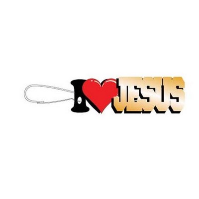 I Love Jesus Zipper Pull