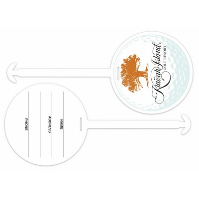 Lightweight Golf Bag Tag (4" round)