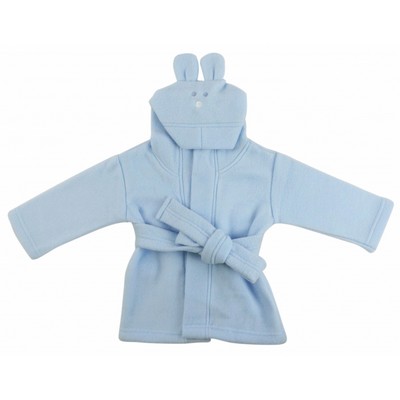 Pastel Fleece Hooded Bath Robe