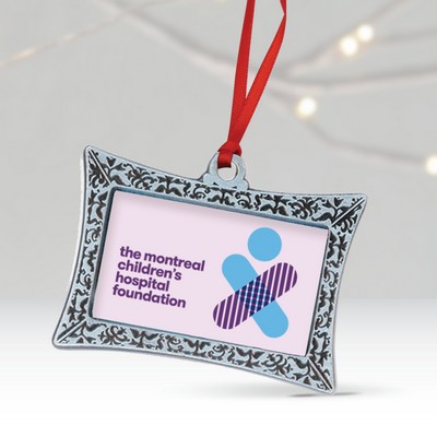 2" x 1 3/8" Photoart Rectangle Ornament