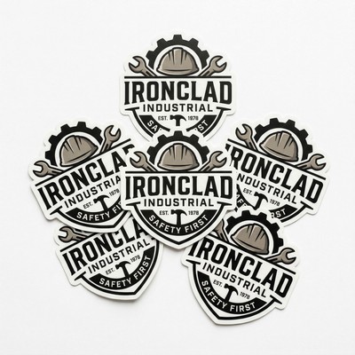 25 to 36 Sq. Inch Outdoor/ Indoor White Matte Vinyl Repositionable Decal