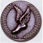 Stock Newport Mint Medal - 1 1/2" (Track Winged Foot)