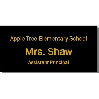 Name Badge - Laser Engraved - 2" x 3"