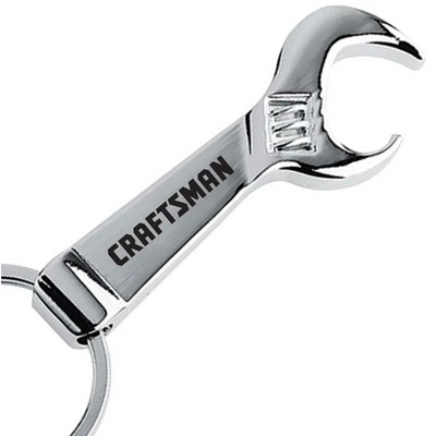 Metal Wrench Bottle Opener Tool Keychain