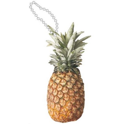 Pineapple Promotional Key Chain w/ Black Back (10 Square Inch)