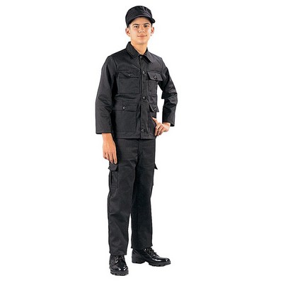 Youth Black Battle Dress Uniform Pants (Even Size 4-20 Only)