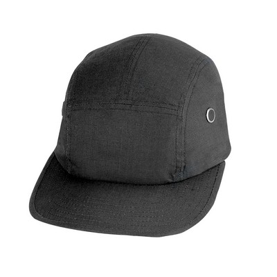 100% Cotton Ripstop Black Military Street Cap