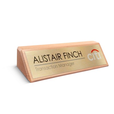 Solid Alder Name Plate (8 1/2")