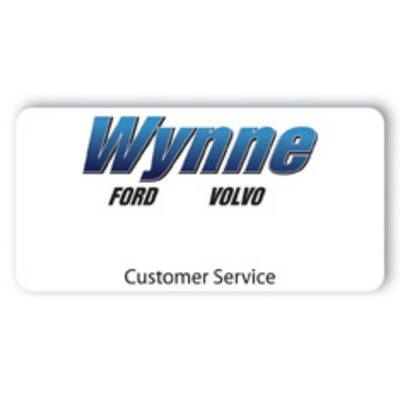 Laminated Name Badge (1.5"x2.5") Rectangle - Personalization not included