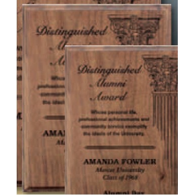 Walnut Wood Laser Engraved Plaque (8"x10")