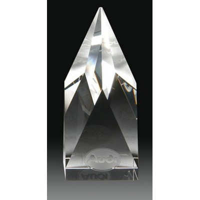 6" Steeple Crystal Award