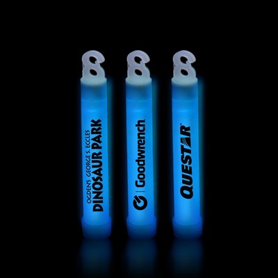 4" Premium Blue Glow Stick(Printed)