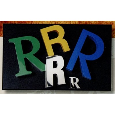 Reverse Channel Fabricated Stainless Finish 22" Letters w/ 2" Depth