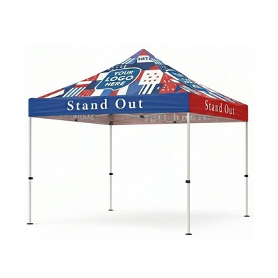 8'x8' Pop-Up Tent- (Full Digital Top & Valance)