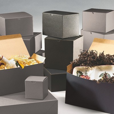 Gloss/Matte Colors on White 1 Piece Gift Box (6"x6"x4")