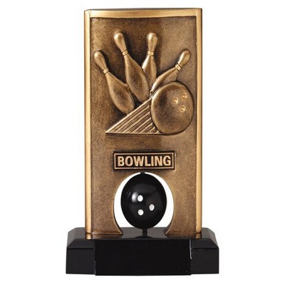 Spinning Bowling Resin Award - 6-1/2" Tall