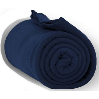 Fleece Throw Blanket 50"x60" - Navy