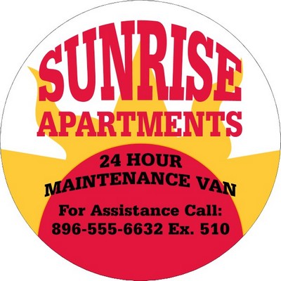 Truck Door Decals (4CP)-18" dia. Circle