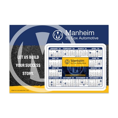 Postcard with Repositonable Calendar