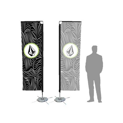 10' Banner Flag w/ Single Sided Printing