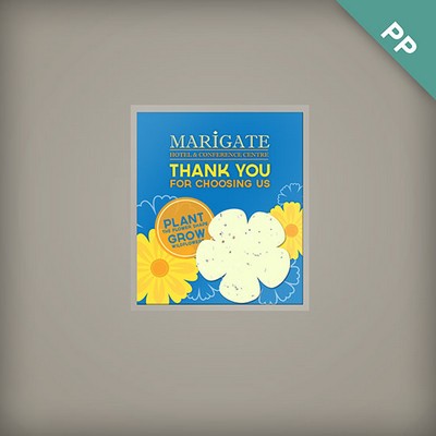 Single-Sided Custom Flat Card Seed Paper Giveaways