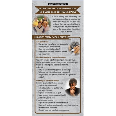 Starting a Conversation Smoking Just the Facts Rack Card (4" x 9")