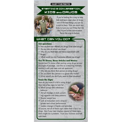 Starting a Conversation Drugs Just the Facts Rack Card (4" x 9")