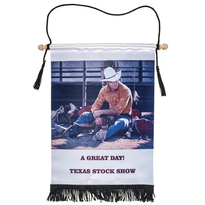 12" x 18" Custom Satin Banner (Full-Color)