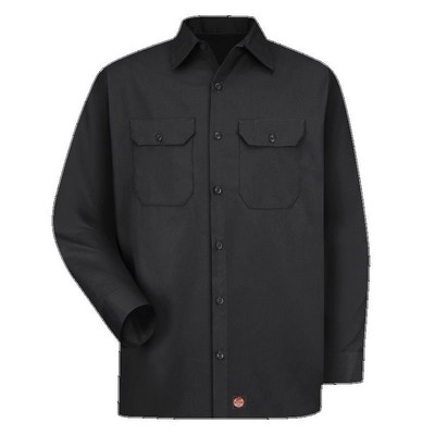 Red Kap™ Men's Long Sleeve Utility Uniform Shirt - Black