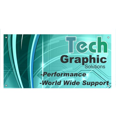 Banner - 13 Oz. Custom Size Standard Vinyl Sign Banner (Up To 50" Tall)