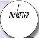 Circle Label (1" Diameter)