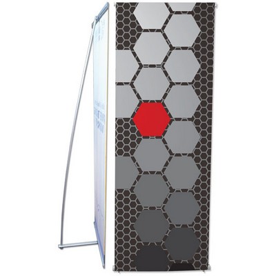 TraveLite "L" Banner Stand w/ 33.5" x 78.75" Graphic