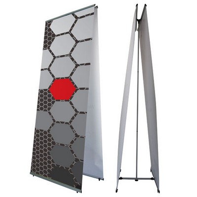 31.5" L Banner Stand - Double Sided w/ 31.5" x 79" Graphic