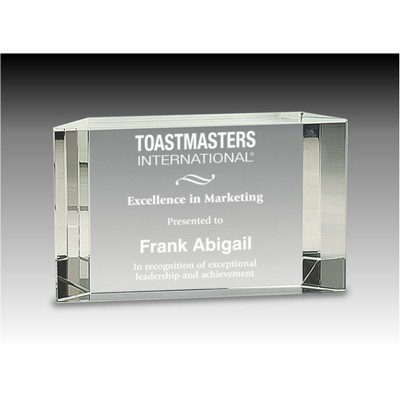 Brisbane Optic Crystal Award (6"x 3½")