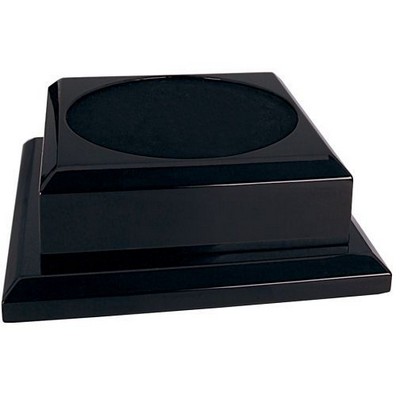 Black Piano Finish Wood Base (9"x 2½")