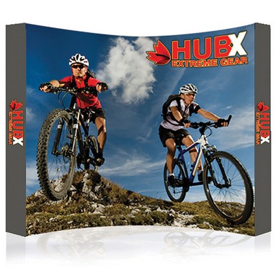 RPL Fabric Pop Up Display 10 x 8' Curved Graphic Package (With Endcaps)