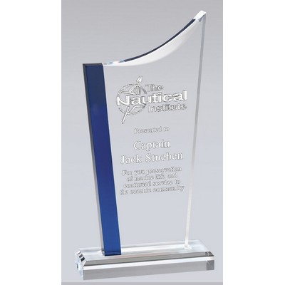Blue Stripe Award 9 3/4"H